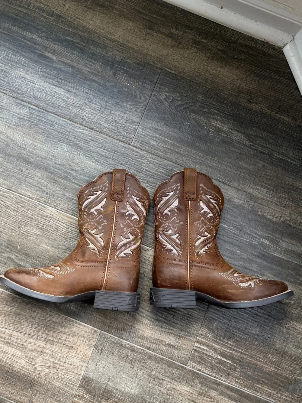Ariat Kids' Round Up Bliss Western Boot brown 12